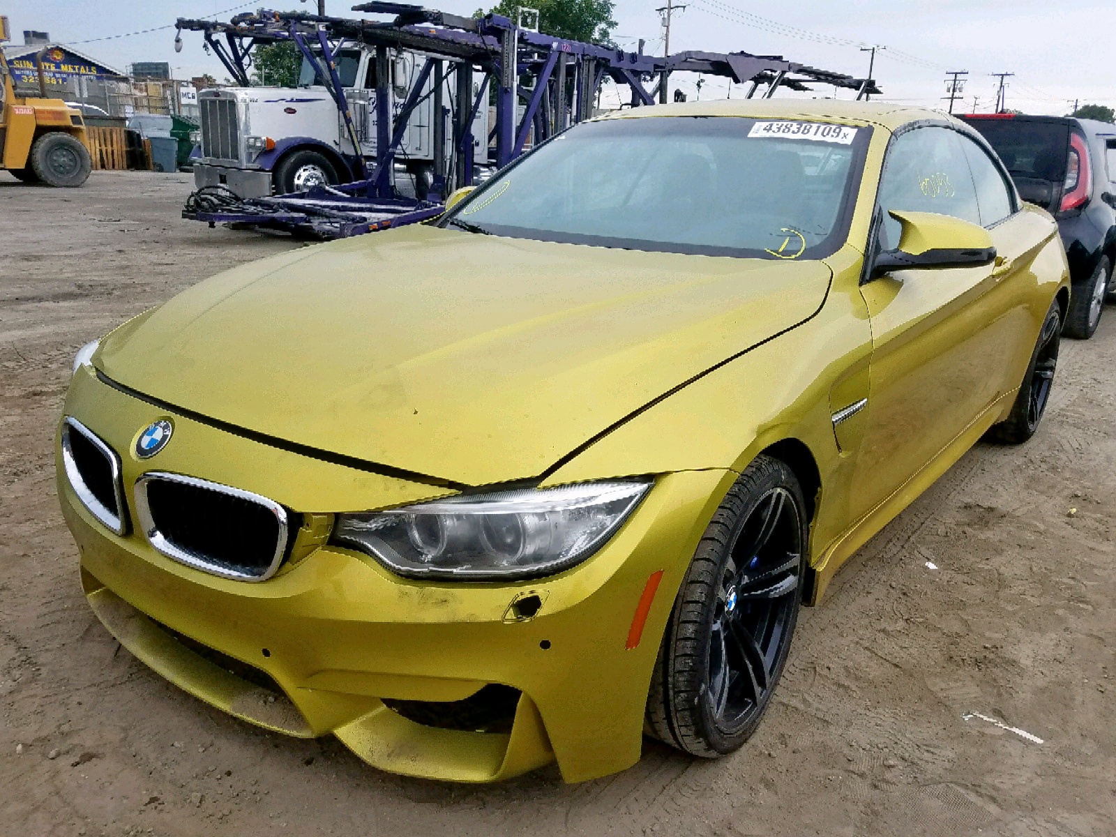 BMW M4 2015 Green 3.0L 6 Vin WBS3U9C53FP967286