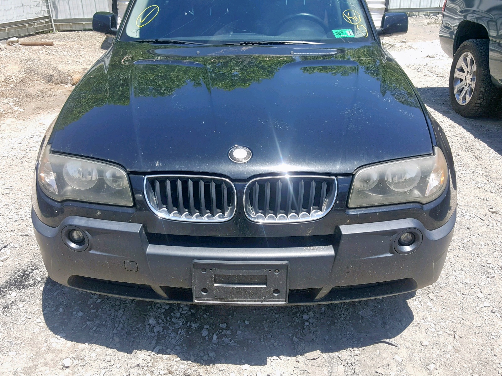BMW X3 2005 Black 3.0L 6 Vin WBXPA93485WD16691