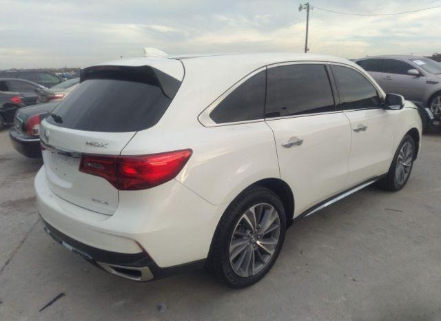 Acura Mdx W/Technology Pkg 2018 White 3.5L VIN: 5J8YD4H54JL014287